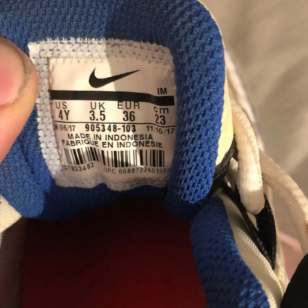 Nike Blue and White Sneakers
